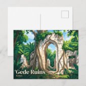Gede-Ruinen Kenia Postkarte (Vorne/Hinten)
