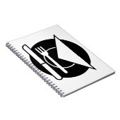 Gedeck-gewundenes Notizbuch Notizblock (Rechte Seite)