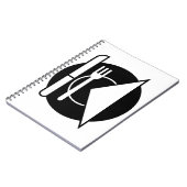 Gedeck-gewundenes Notizbuch Notizblock (Linke Seite)