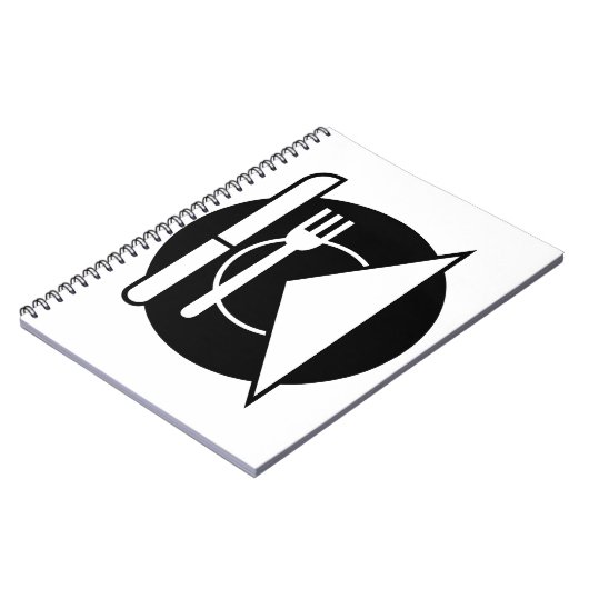 Gedeck-gewundenes Notizbuch Notizblock (Linke Seite)