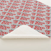 GEDECKT DURCH BLUT DER Christlichen Fleece JESUS Sherpadecke (3/4)