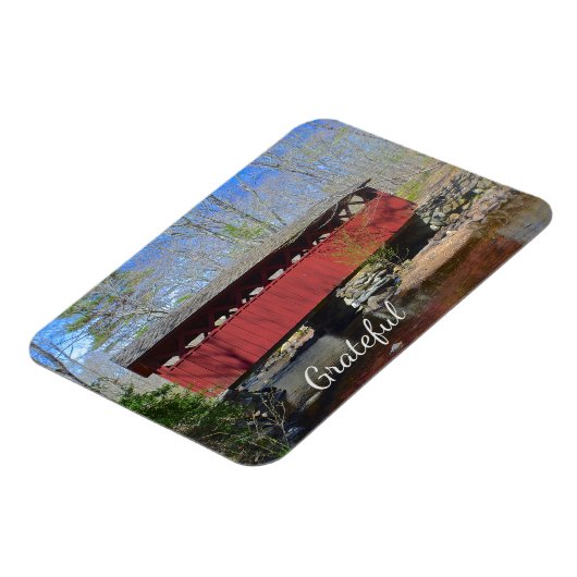 Gedeckte Brücke Dankbarkeit Magnet (Linke Seite)
