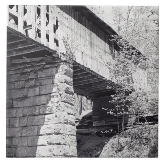 Gedeckte Brücke Fliese (Vorderseite)