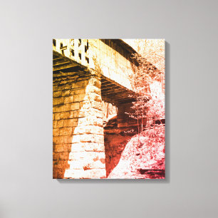 Gedeckte Brücke Leinwanddruck