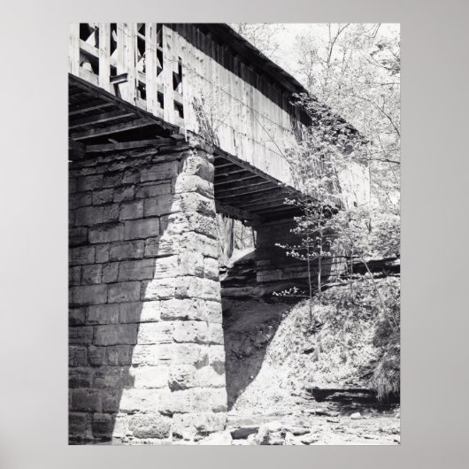 Gedeckte Brücke Poster (Vorne)