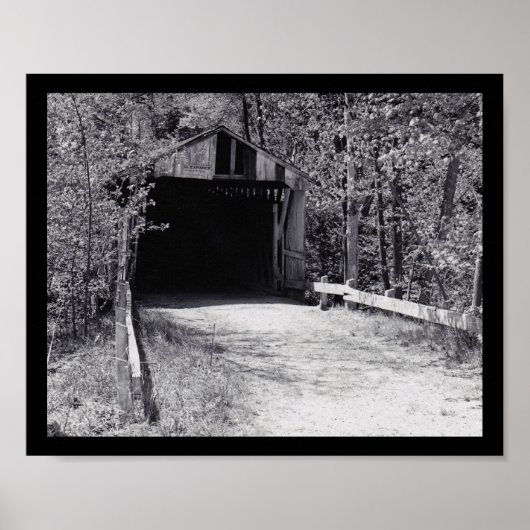 Gedeckte Brücke Poster (Vorne)