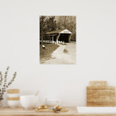 Gedeckte Brücke Poster (Küche)