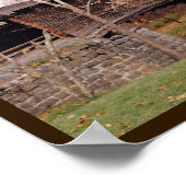 Gedeckte Brücke Poster (Ecke)