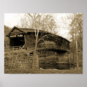 Gedeckte Brücke Poster