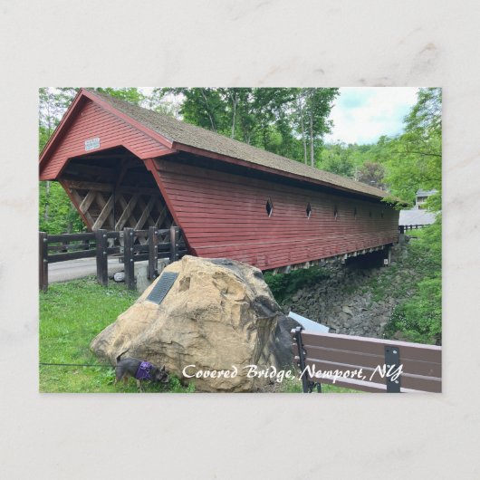 Gedeckte Brücke Postkarte (Vorderseite)