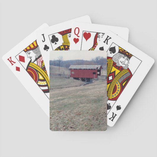 Gedeckte Brücke Spielkarten (Rückseite)