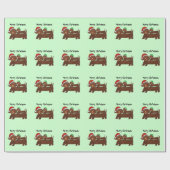 Gedeckte heraus Dackeln Geschenkpapier (Flach)