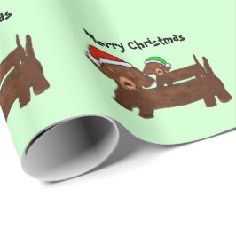 Gedeckte heraus Dackeln Geschenkpapier