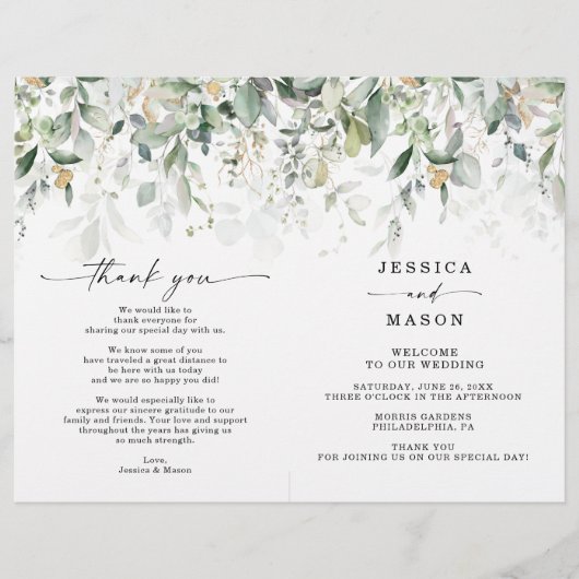 Gedeckte Hochzeitsfeier Flyer (Vorne)