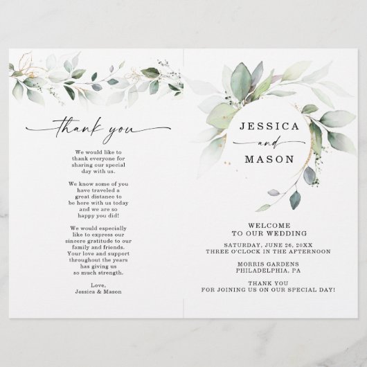 Gedeckte Hochzeitsfeier Flyer (Vorne)