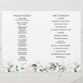 Gedeckte Hochzeitsfeier Flyer (Hinten)