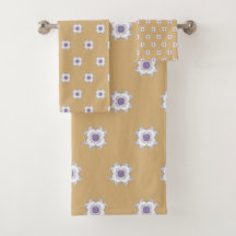 Gedeckte Lila Goldflorale Fraktal Golden Tor