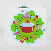 Gedeckte Speisen - Nachbarschaftsereignis - SRF Einladung (Vorne/Hinten)