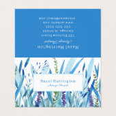 Gedeckte Visitenkarten mit Wasserfarbe, individuel (Außenseite Aufgefaltet)