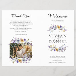 Gedeckte Wildblumen für Hochzeiten Flyer