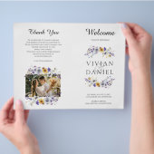 Gedeckte Wildblumen für Hochzeiten Flyer (Hand)