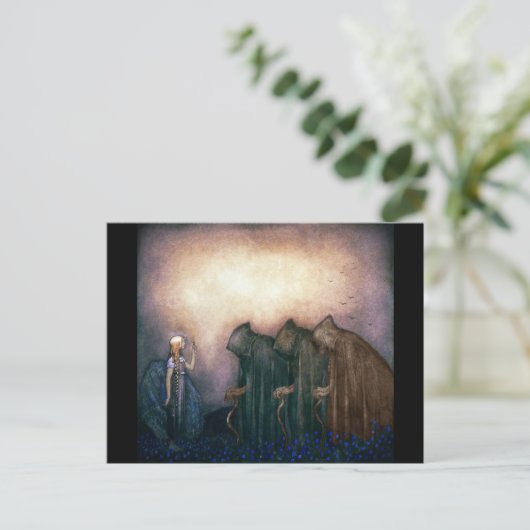 Gedeckte Zahlen Postkarte (Stehend Vorderseite)