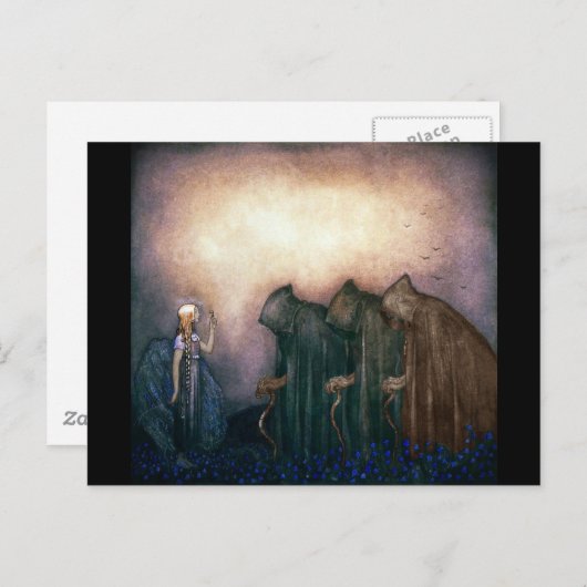 Gedeckte Zahlen Postkarte (Vorne/Hinten)