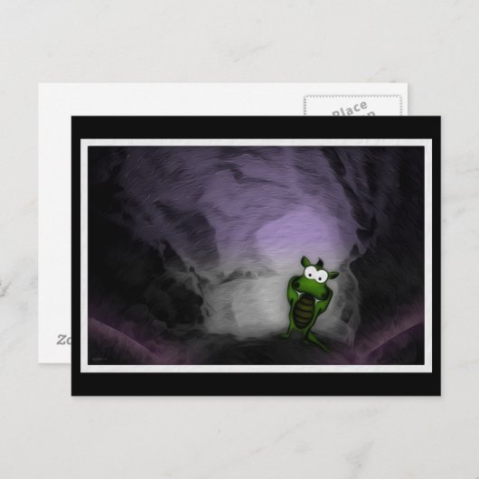 Gedeckter Drache Postkarte (Vorne/Hinten)