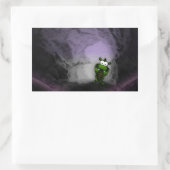 Gedeckter Drache Rechteckiger Aufkleber (Tasche)
