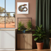 Gedeckter Erdschlauch Quadratische Wanduhr