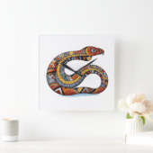 Gedeckter Erdschlauch Quadratische Wanduhr (Zuhause)