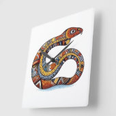 Gedeckter Erdschlauch Quadratische Wanduhr (Winkel)