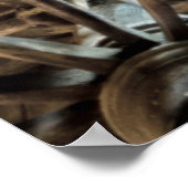 Gedeckter Wagen, Holzwagen Poster (Ecke)