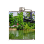 Gedeckter Wasserfall auf dem Seeweg Flachmann (Rückseite)