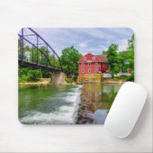 Gedeckter Wasserfall auf dem Seeweg Mousepad (Mit Mouse)