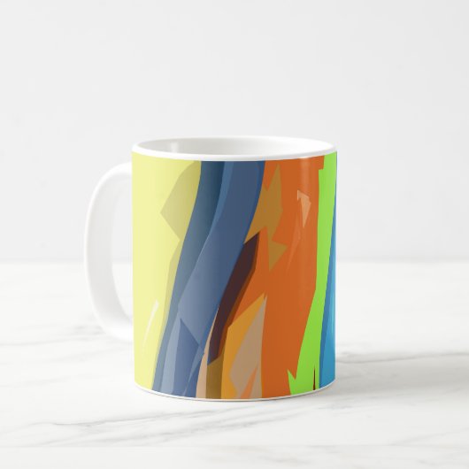 Gedeckter Wasserfall Kaffeetasse (Vorderseite Links)