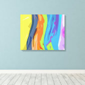 Gedeckter Wasserfall Leinwanddruck (Insitu (Holzboden))