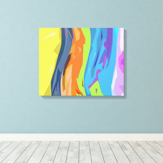 Gedeckter Wasserfall Leinwanddruck (Insitu (Holzboden))