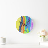 Gedeckter Wasserfall Runde Wanduhr (Zuhause)