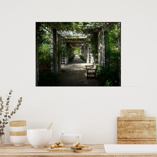 Gedeckter Weg Poster (Küche)