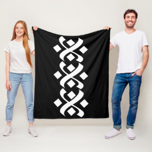 Gedeihen Elegant Schwarz und Weiß Fleecedecke