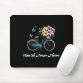 Gedeihen Traum Erfolgreich Floral Fahrrad Subtil 8 Mousepad (Mit Mouse)
