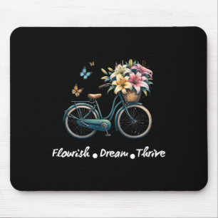 Gedeihen Traum Erfolgreich Floral Fahrrad Subtil 8 Mousepad