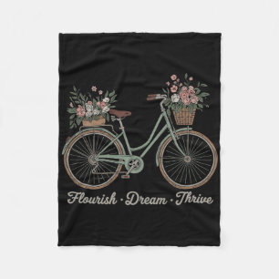 Gedeihen Traum Erfolgreich Floral Fahrrad Trump Su Fleecedecke
