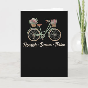 Gedeihen Traum Erfolgreich Floral Fahrrad Trump Su Karte