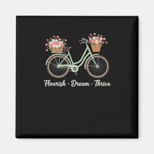 Gedeihen Traum Erfolgreich Floral Fahrrad Trump Su Magnet