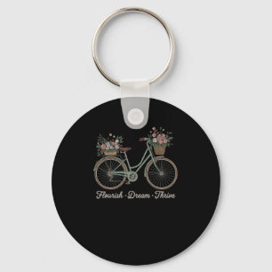 Gedeihen Traum Gedeihen Floral Fahrrad Trump Subti Schlüsselanhänger