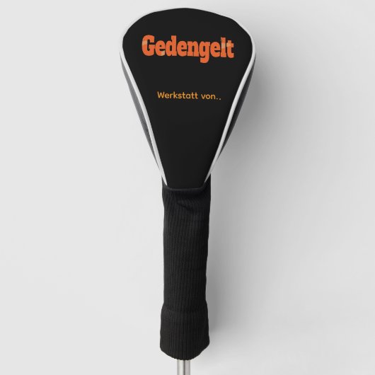 Gedengelt golf headcover (Vorderseite)