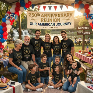Gedenk- 1776–2026 American Heritage 250. T-Shirt