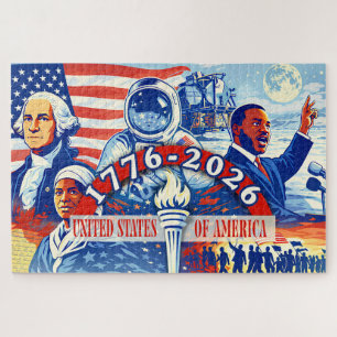 Gedenk- 1776-2026 USA Semiquincentennial Puzzle